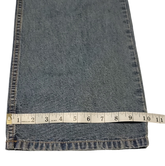 Quicksilver Roxy Vintage 90's Jeans Flared Size 11 Juniors Light Wash Blue - Picture 12 of 12